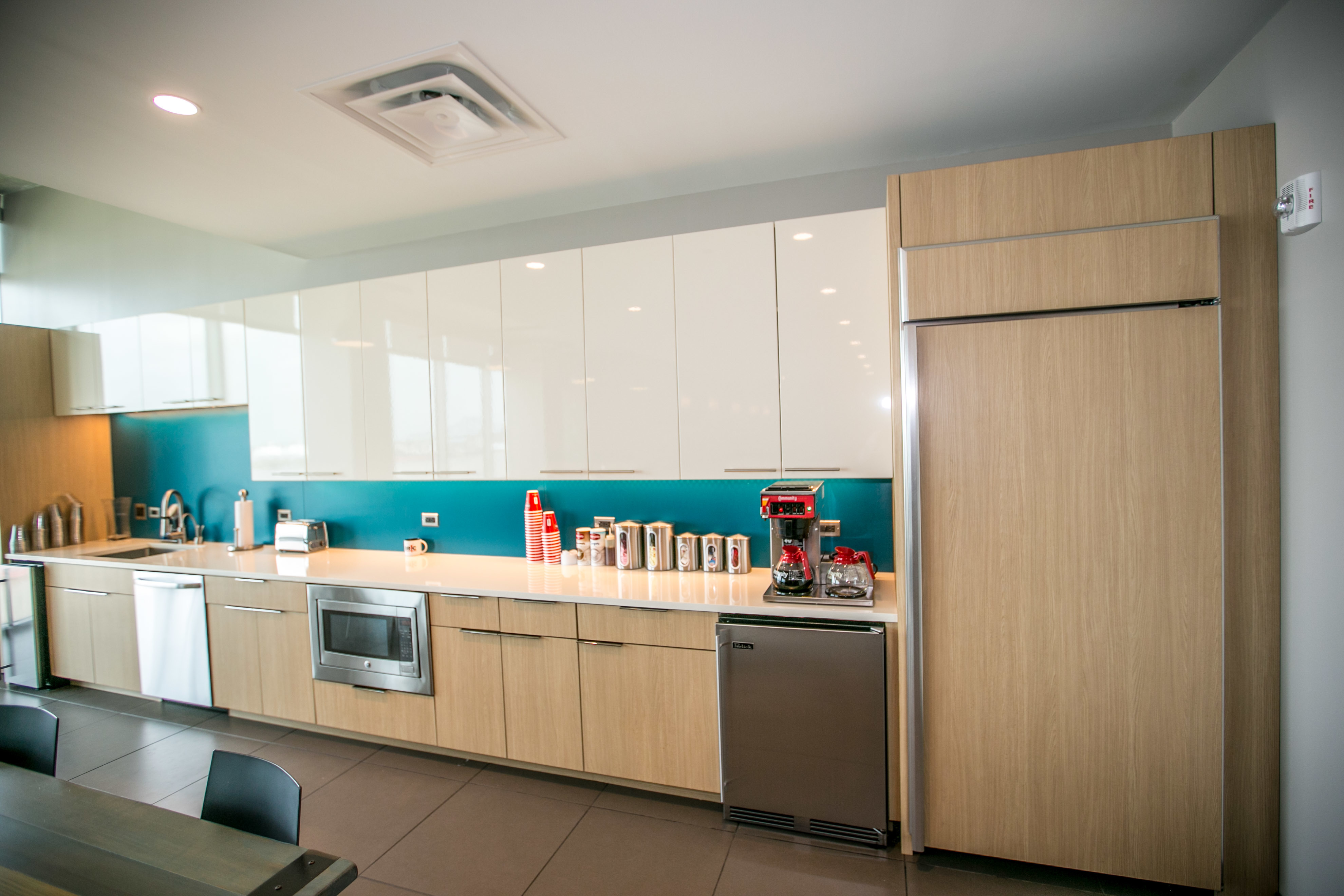 Office cleaning team sanitizing commercial workspace in San Francisco